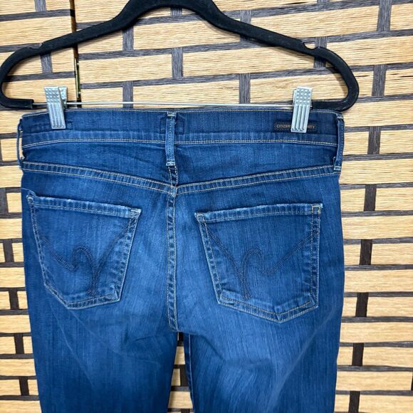 Citizens of Humanity Dita Petite Bootcut Leg Darkwash‎ Frayed Hem Jeans Size 26 - Picture 5 of 8